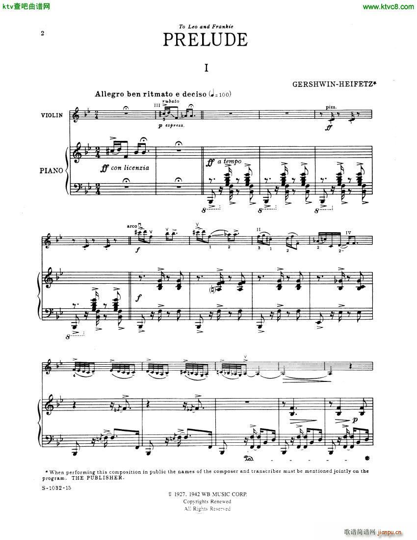 3 Preludes Piano Parts Gershwin()1