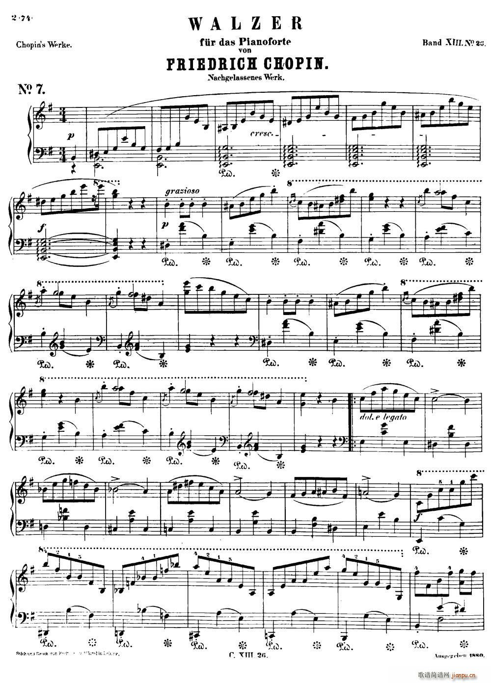 e小调圆舞曲肖邦遗作