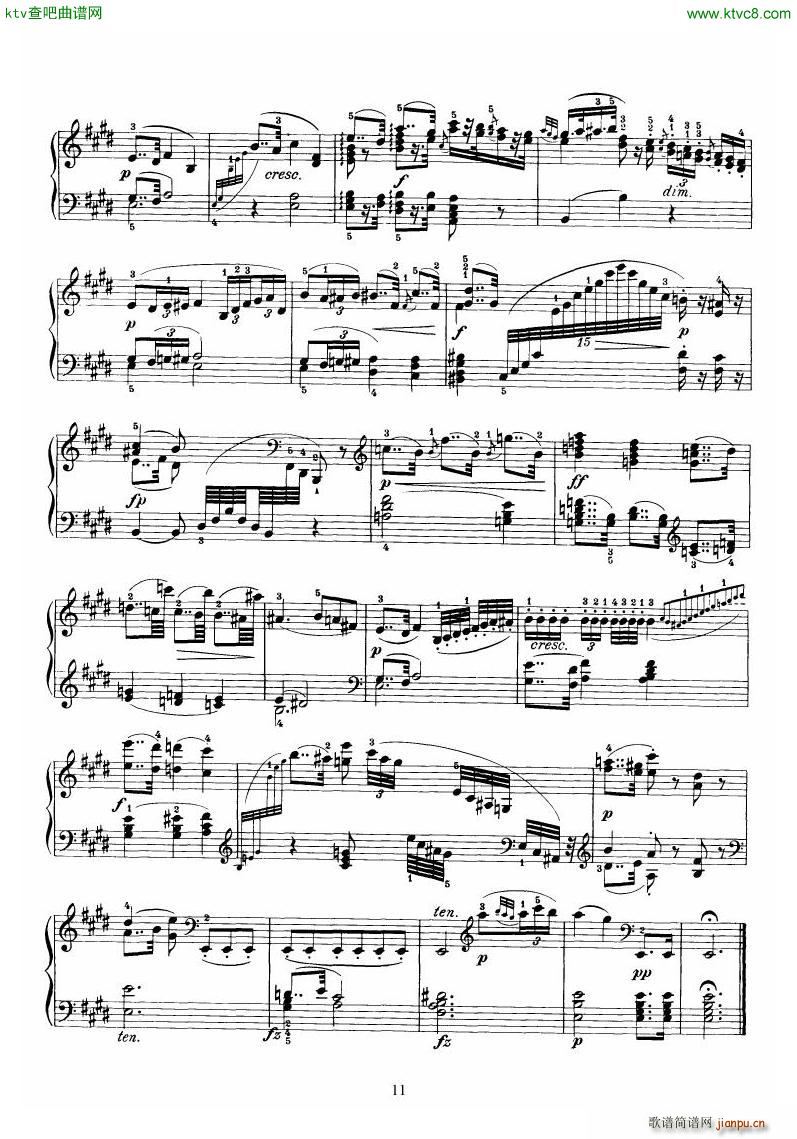 Piano Sonata No 52 in Eb()11