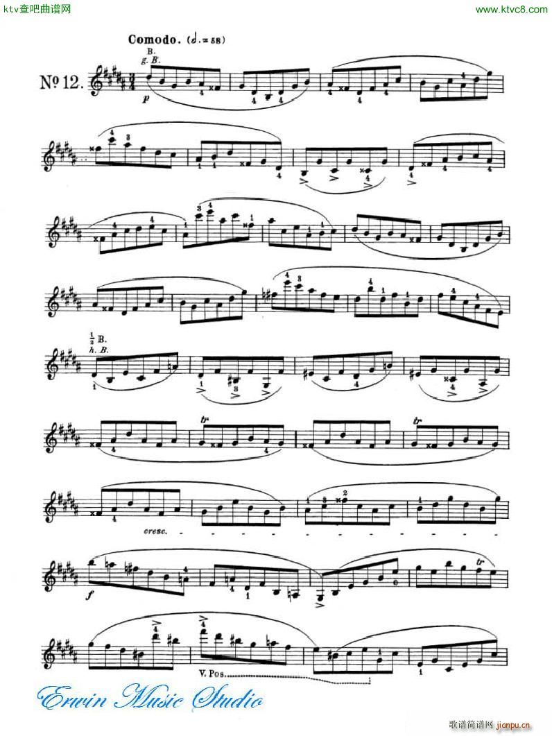 ޵ 24ϰPierre Rode 24 Studi Per violino 09 16(ʮּ)7