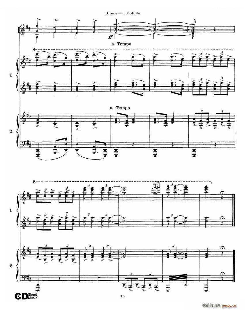 Debussy Printemps II Printemps II(ʮּ)30