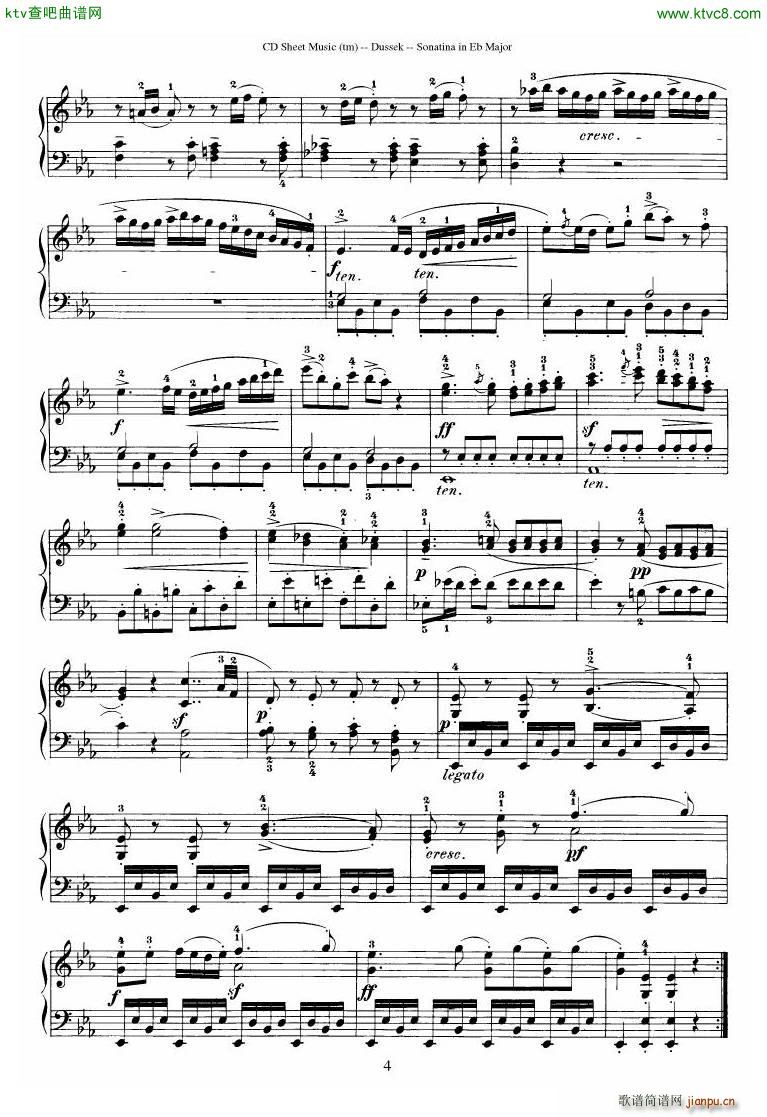 Dussek Sonatina in G Major()33