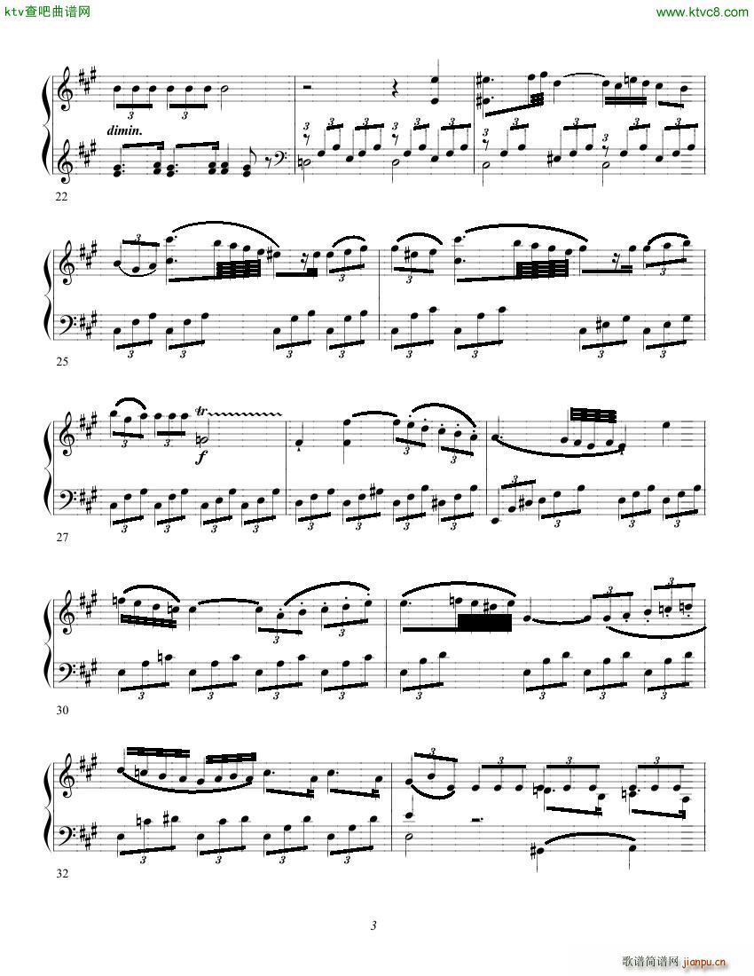 Clementi op 1 No 5 Sonate A major()3