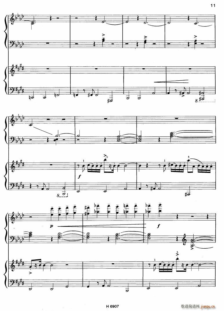 Barton Sonatina for 4 hands()11