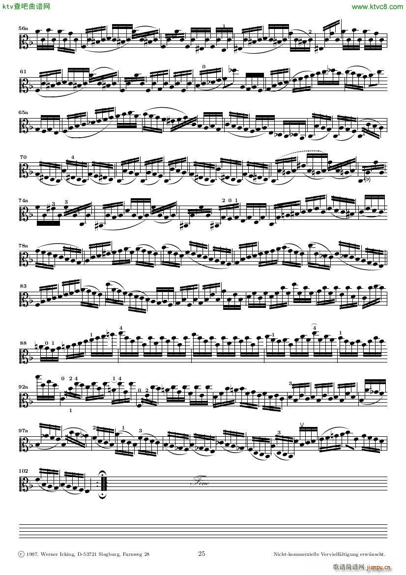 Bach JS BWV 1005 Sonata for Solo Violin in C()25
