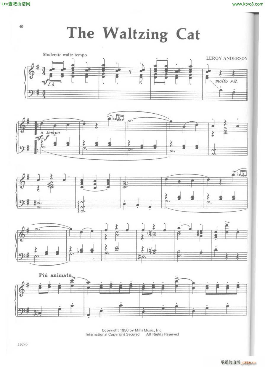 Anderson The Waltzing Cat piano()1