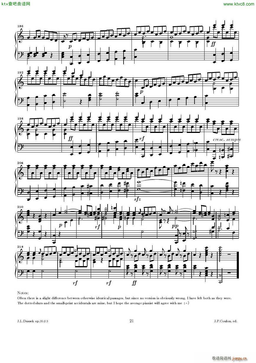 Dussek Sonate No13 op35 No3()6