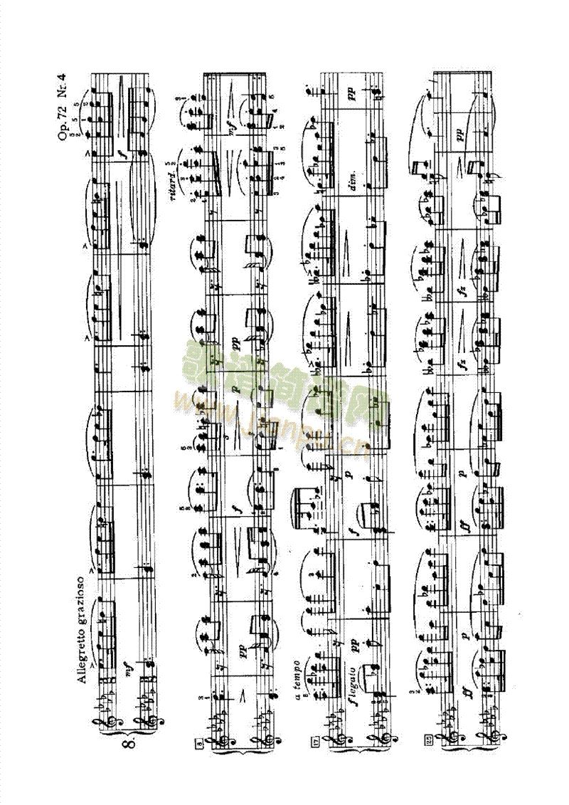 斯拉夫舞曲键盘类钢琴(其他乐谱)10