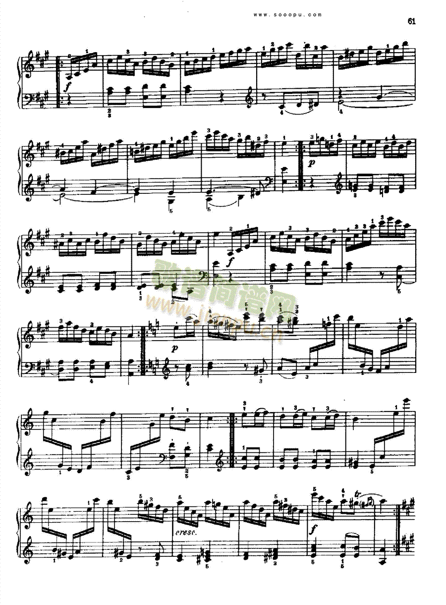 奏鸣曲七(献给奥恩布鲁格的姐妹们) 键盘类 钢琴