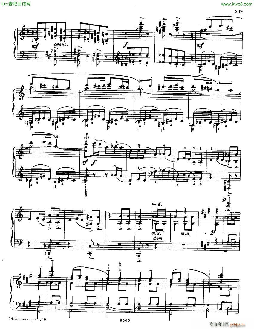 Anatoly Alexandrov Opus 50 Sonata no 8()25