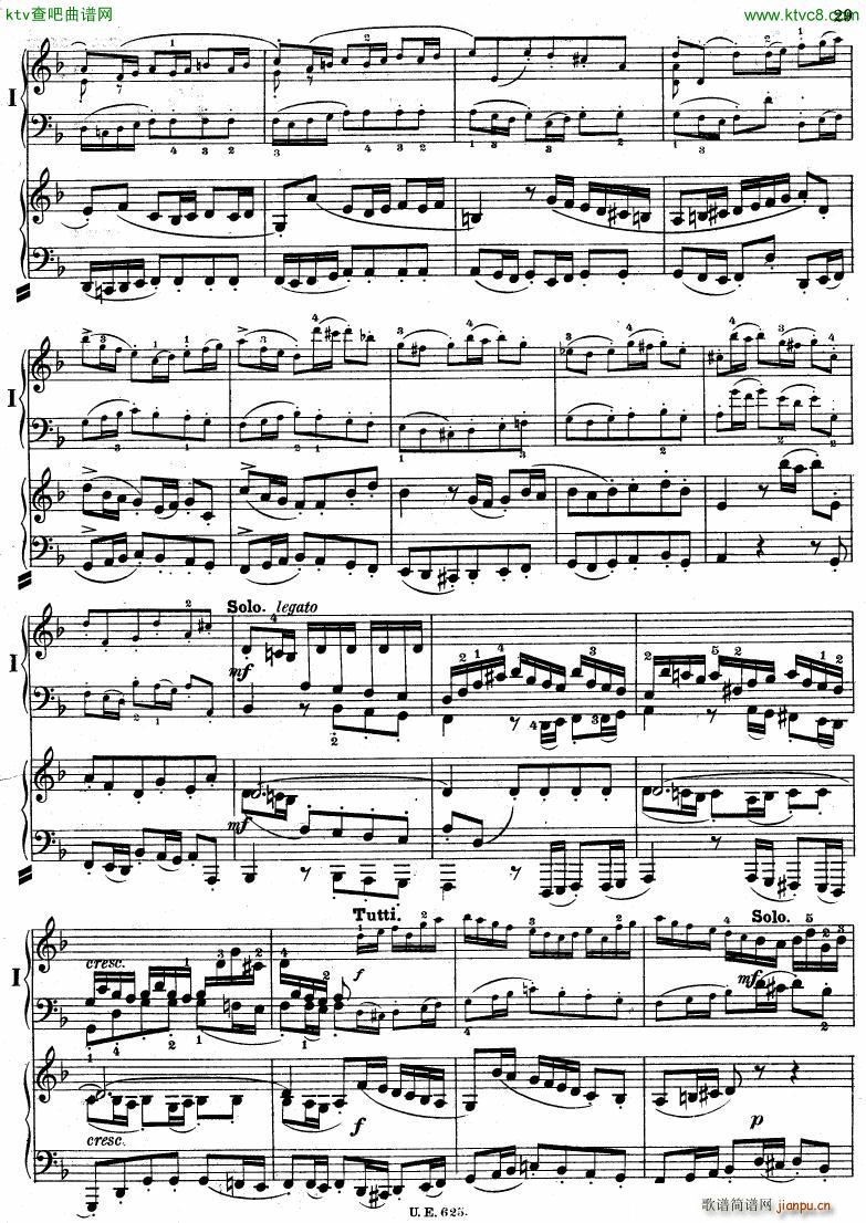 Bach JS BWV 1052 Keyboard Concerto in d ed R ntgen()30