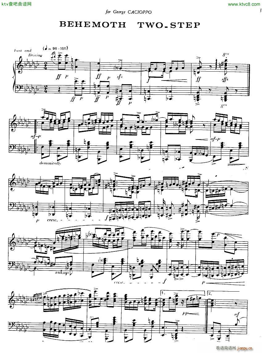 Albright Grand Sonata in Rag()16