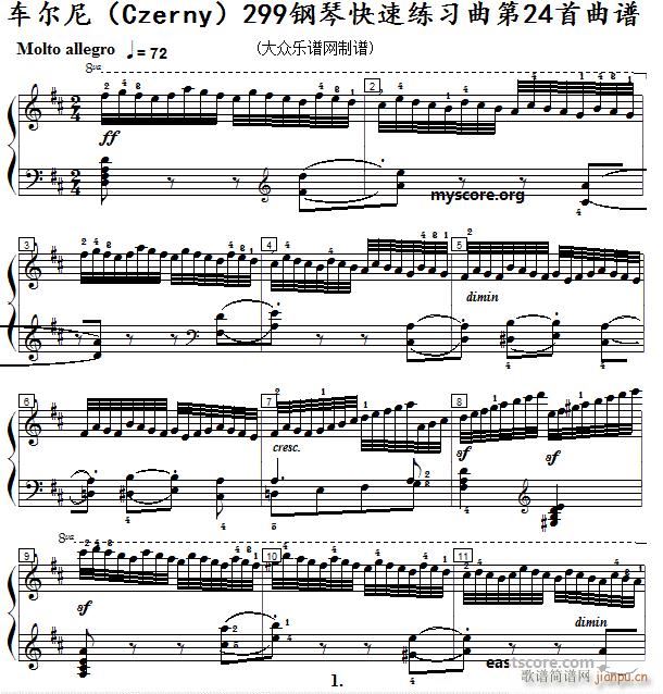  ٿϰ Czerny 299 24 ϰʾ()1
