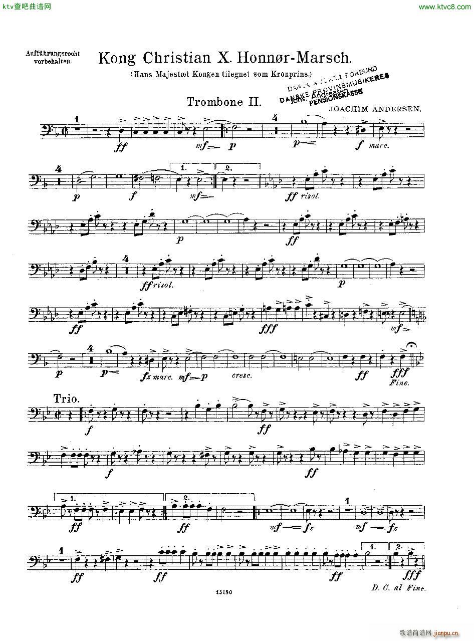 Andersen Kong Christian X Honn rmarsch orch()26