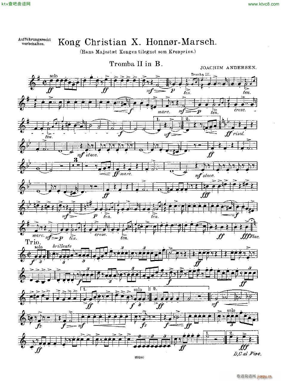 Andersen Kong Christian X Honn rmarsch orch()23