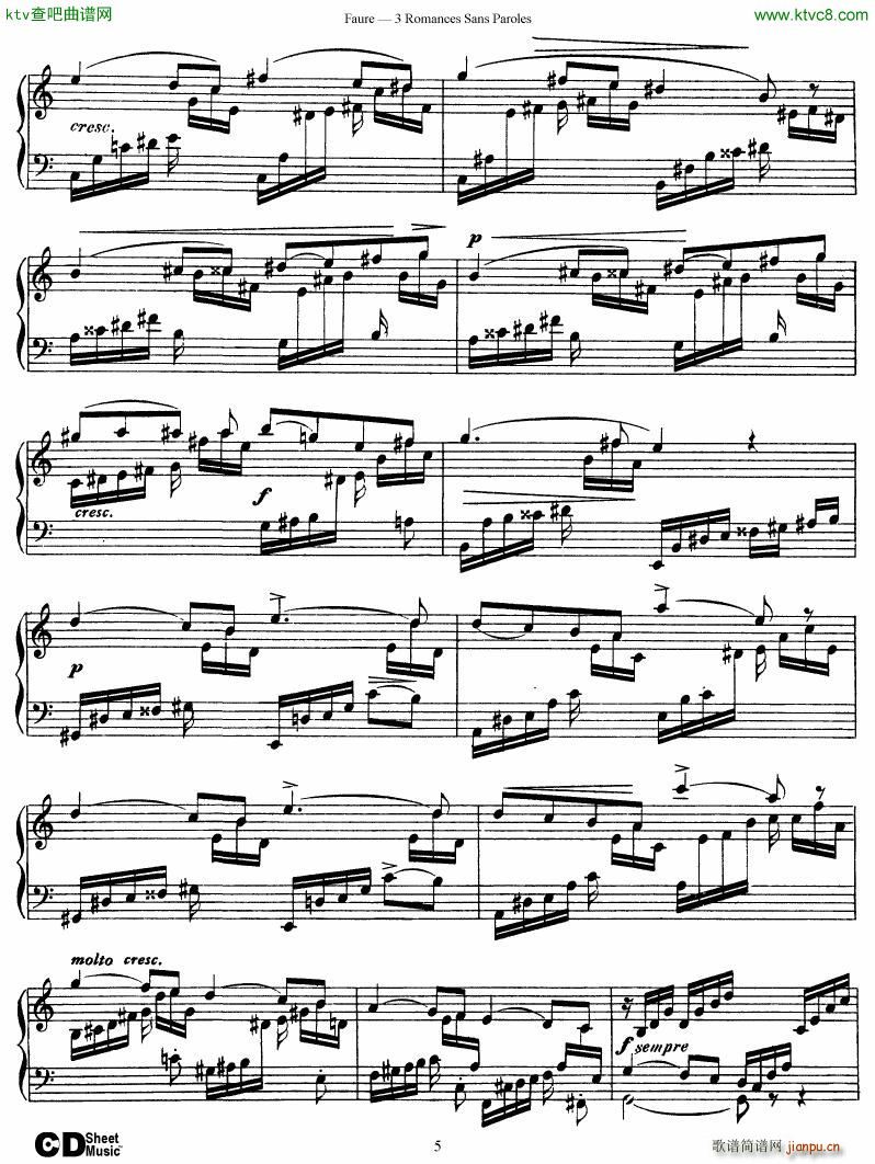 Faure 3 Romances Sans Paroles()5