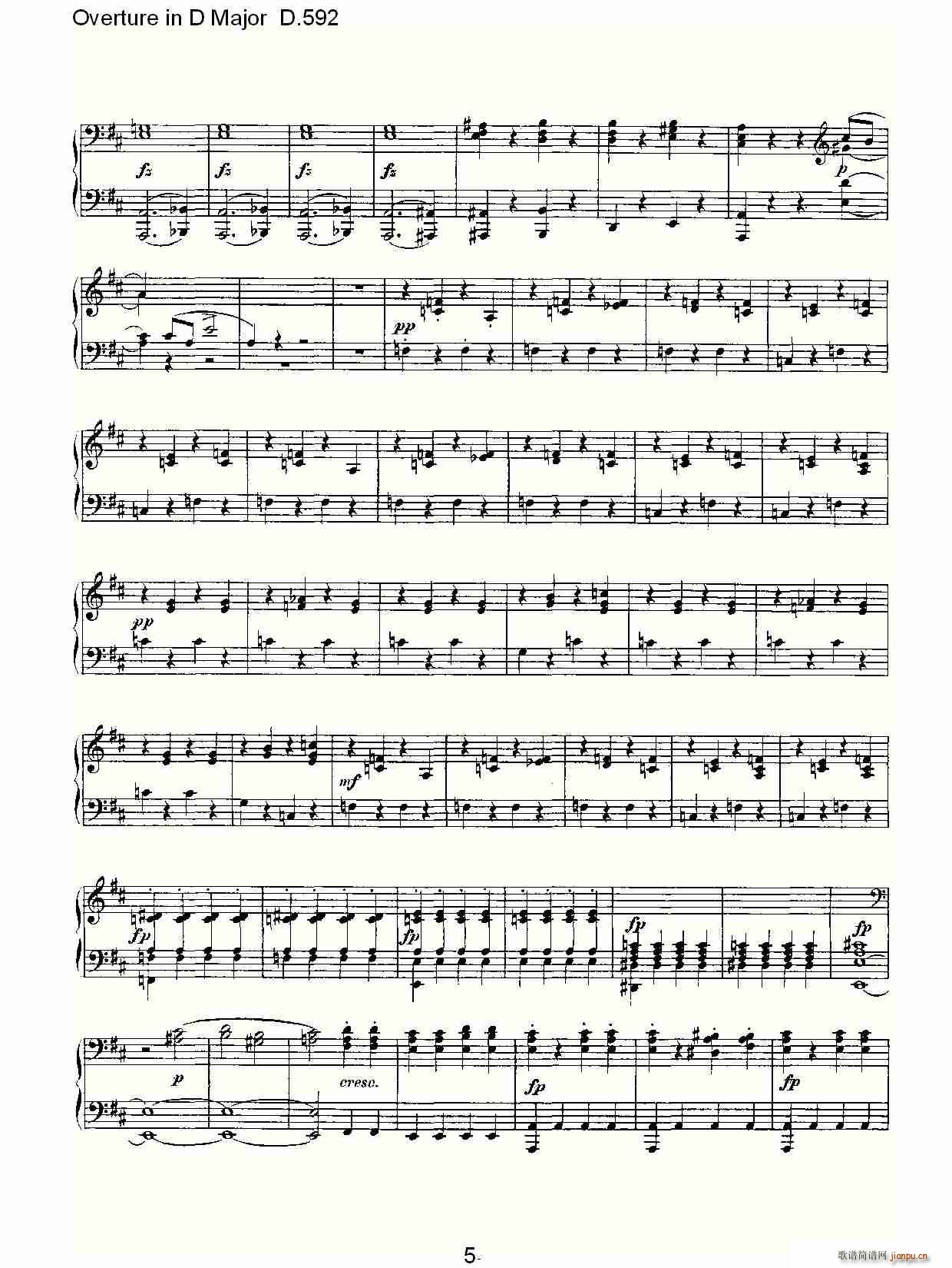 Overture in D Major D.592(ʮּ)5