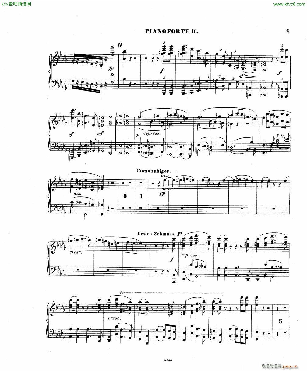 Fuchs Piano concerto Op 27 II()10