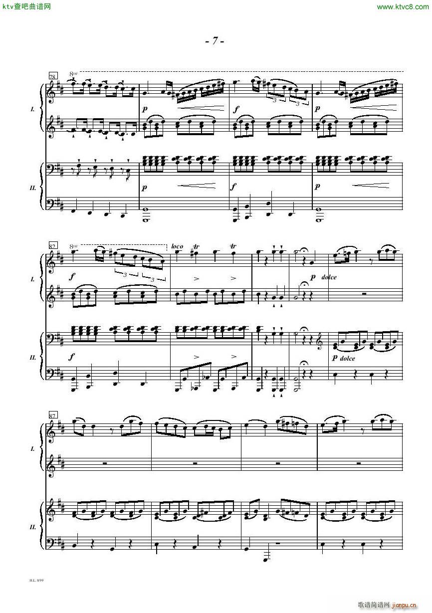 Diabelli Sonata Op33 For Two Pianos()7