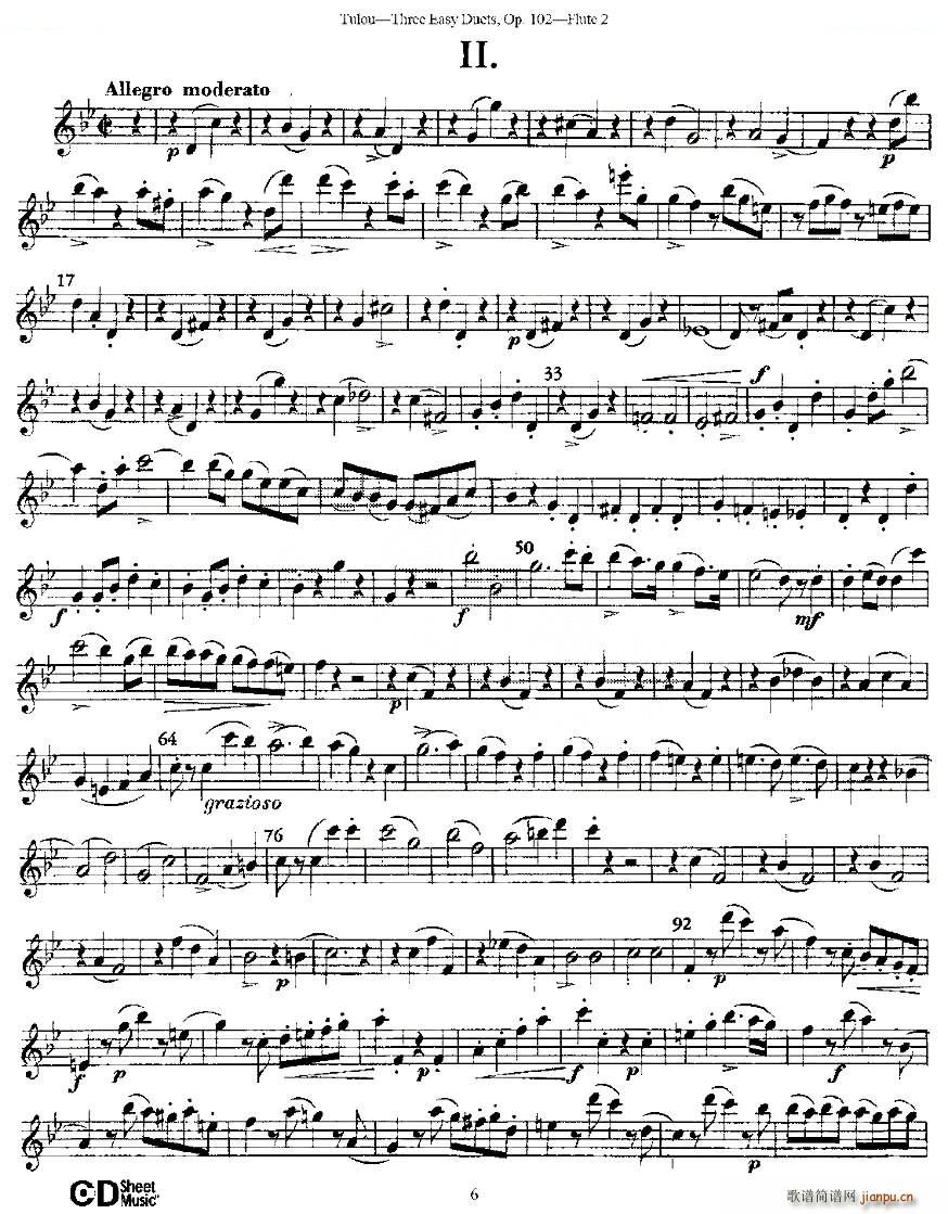 Three Easy Duets Op 102 ֮ڶ ׼Ʒ102 ͭ()6