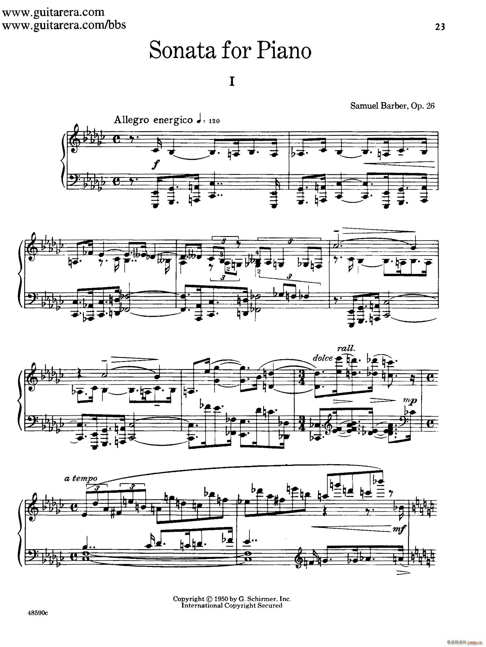 Piano Sonata Op 26  һ()1