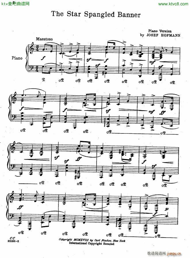 The Star Spangled Banner Josef Hofmann()1