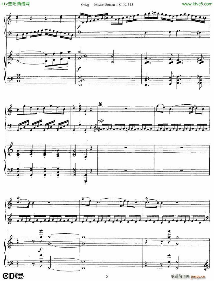 Grieg Mozart sonata KV545 2 pianos()5