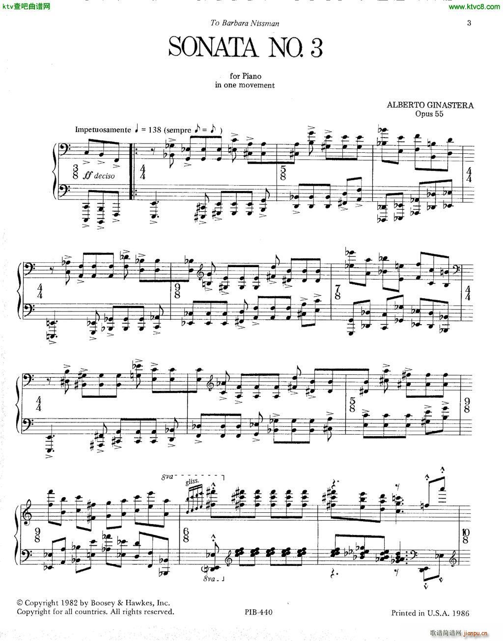 Ginastera Sonata No 3()1