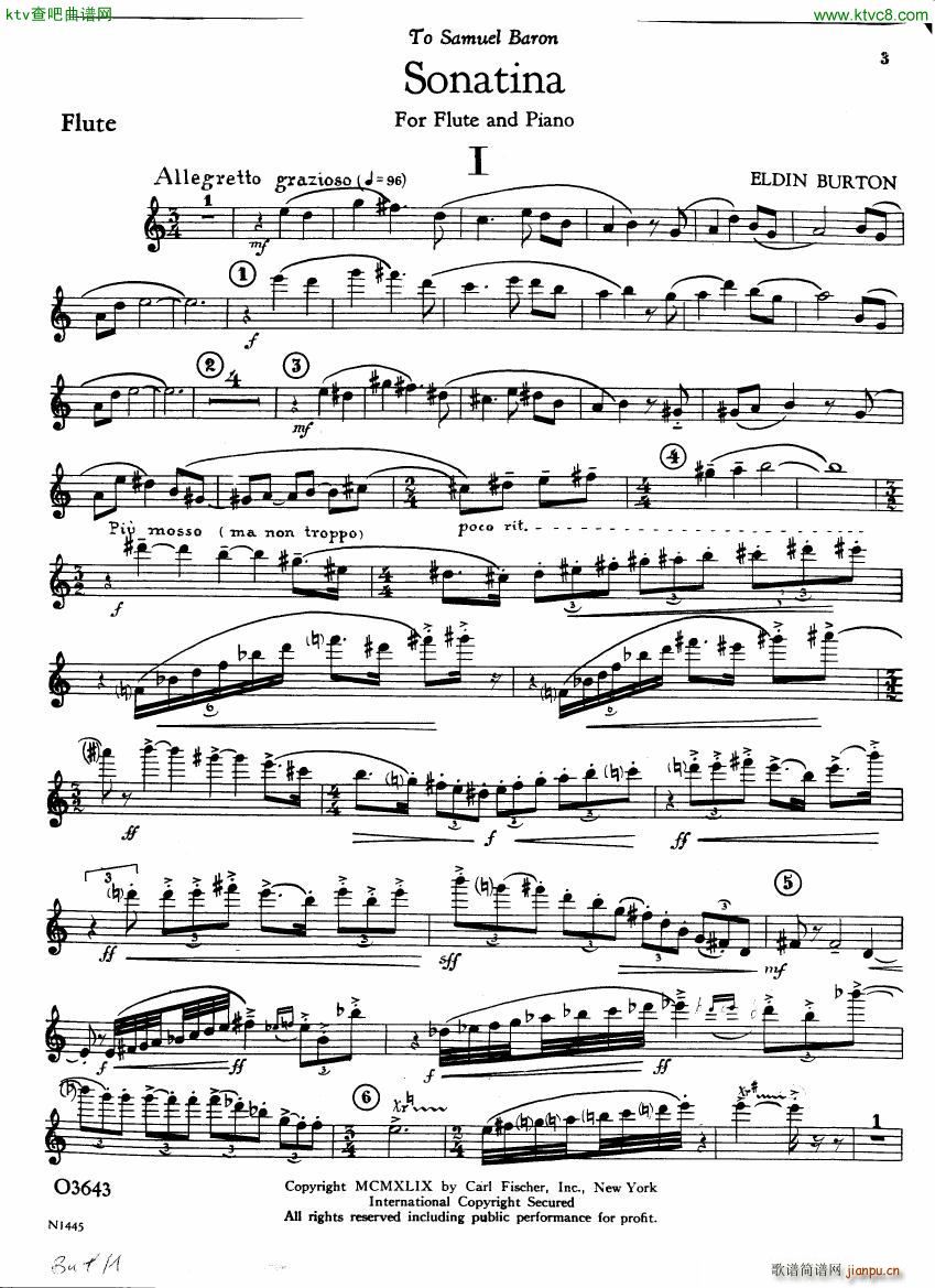 Burton E Flute sonatina flute part()1