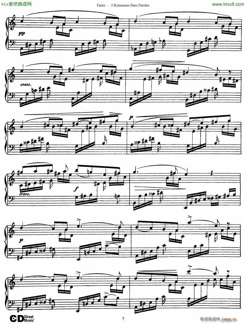 Faure 3 Romances Sans Paroles()7