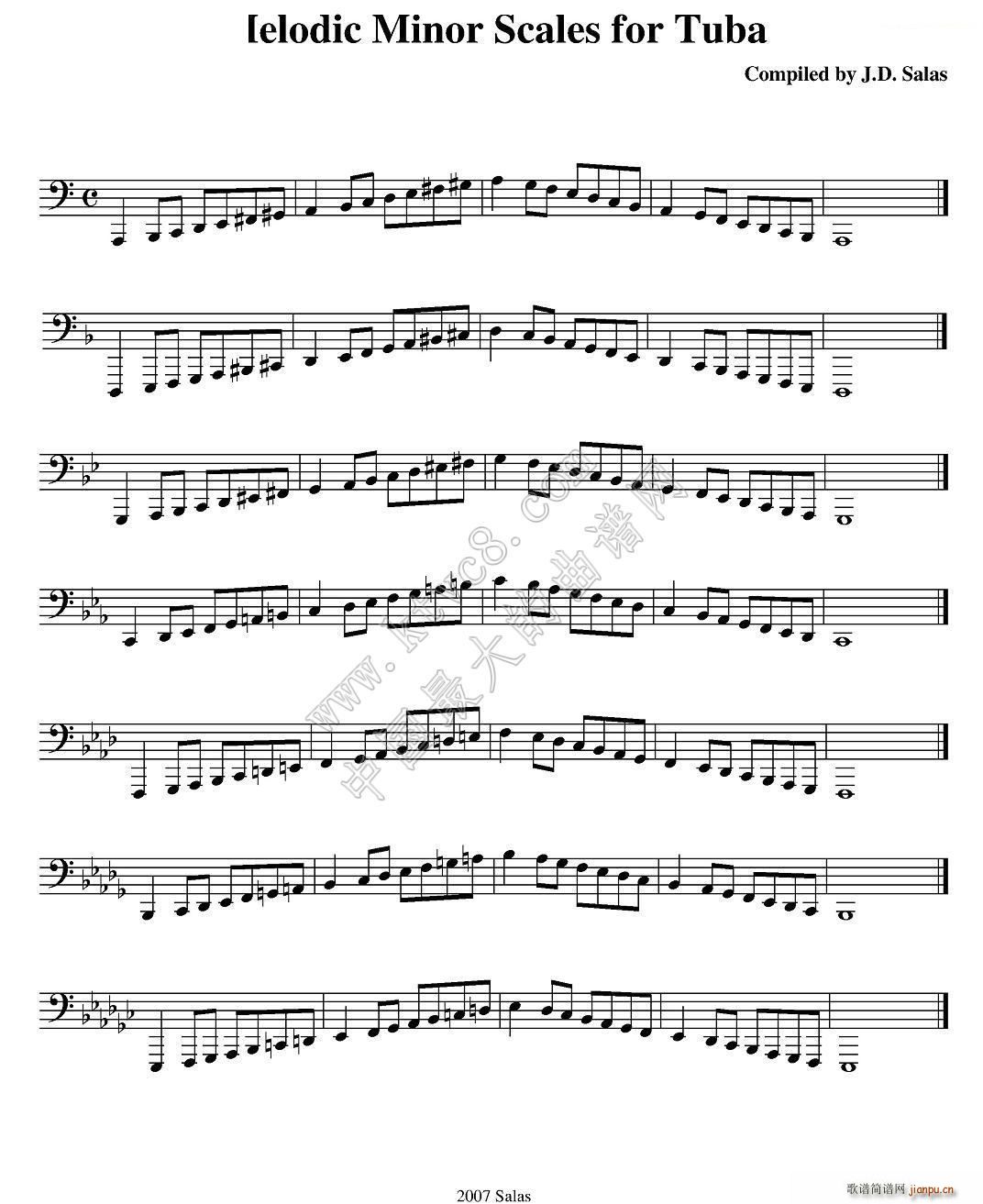 Melodic Minor Scales Tuba ϰ̲ѡ(ʮּ)1
