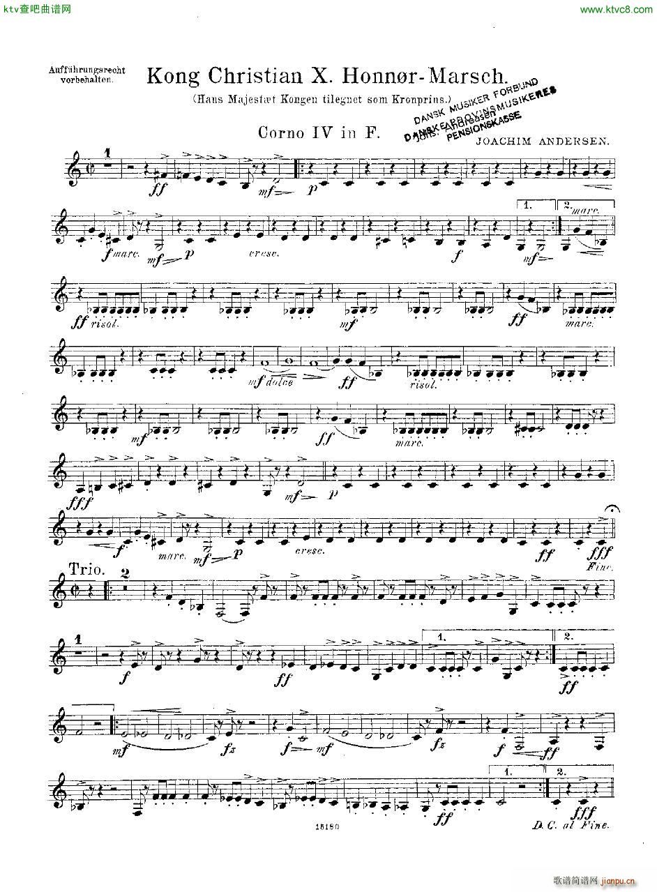 Andersen Kong Christian X Honn rmarsch orch()21