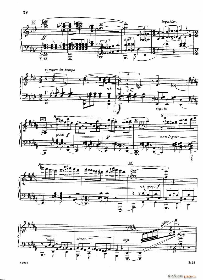 Barber op 28 Souvenirs piano solo()26