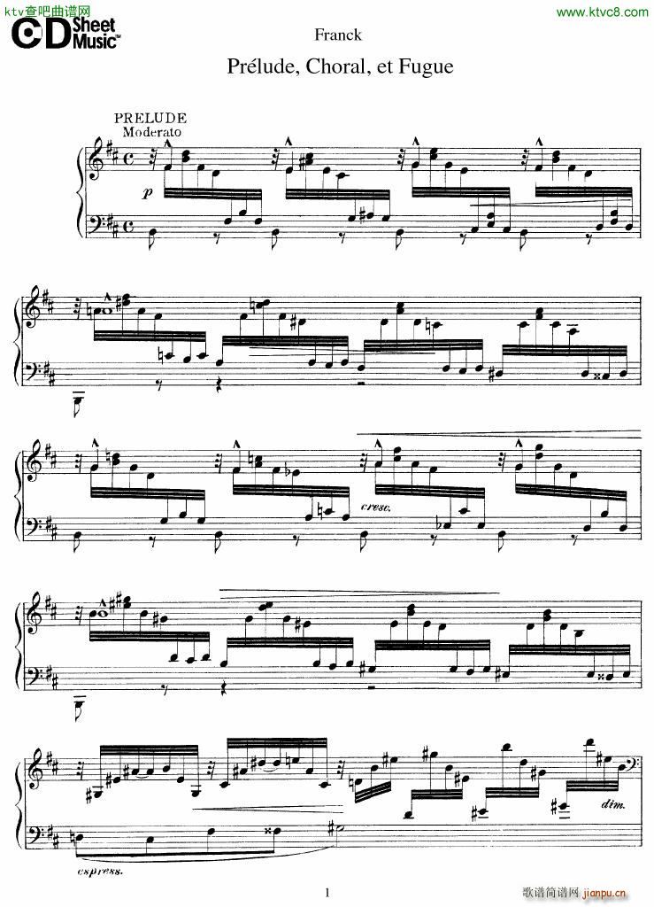 Franck Prlude Choral et Fugue()1