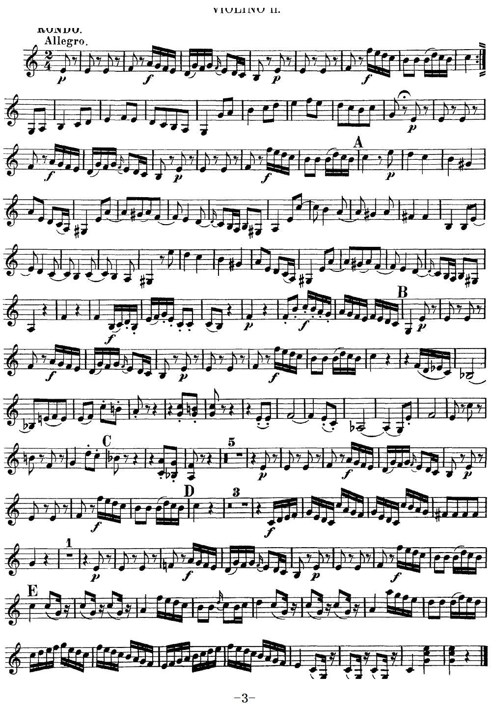 Mozart Quartet No 10 in C Major K 170 Violin 2(ʮּ)3
