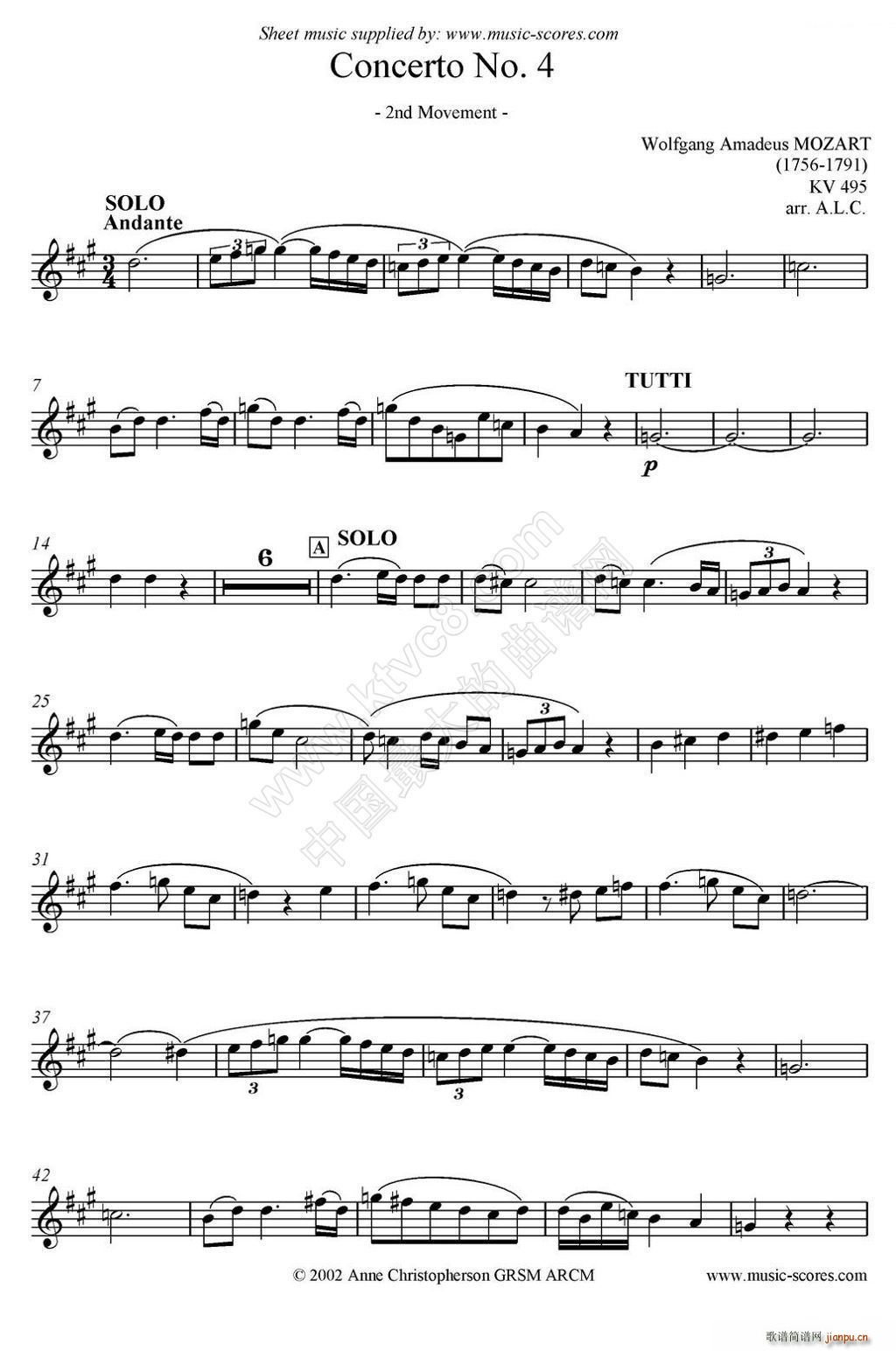 Mozart Concerto KV495 No 4 2st ˹(ʮּ)1