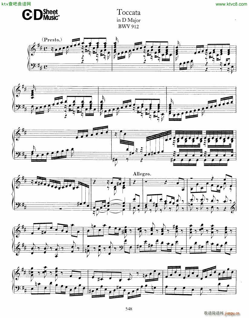 Bach JS BWV 912 Toccata in D()1
