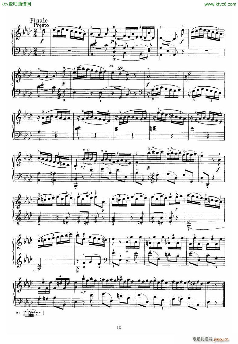 Piano Sonata No 46 in Ab()10