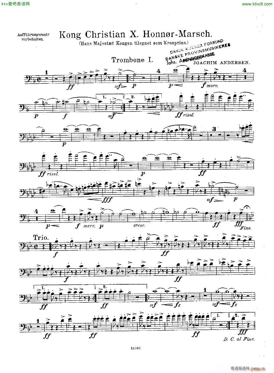 Andersen Kong Christian X Honn rmarsch orch()25