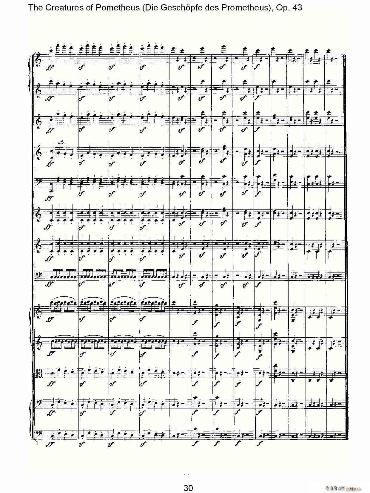 Die Gesch?pfe des Prometheus Op. 43(ʮּ)30
