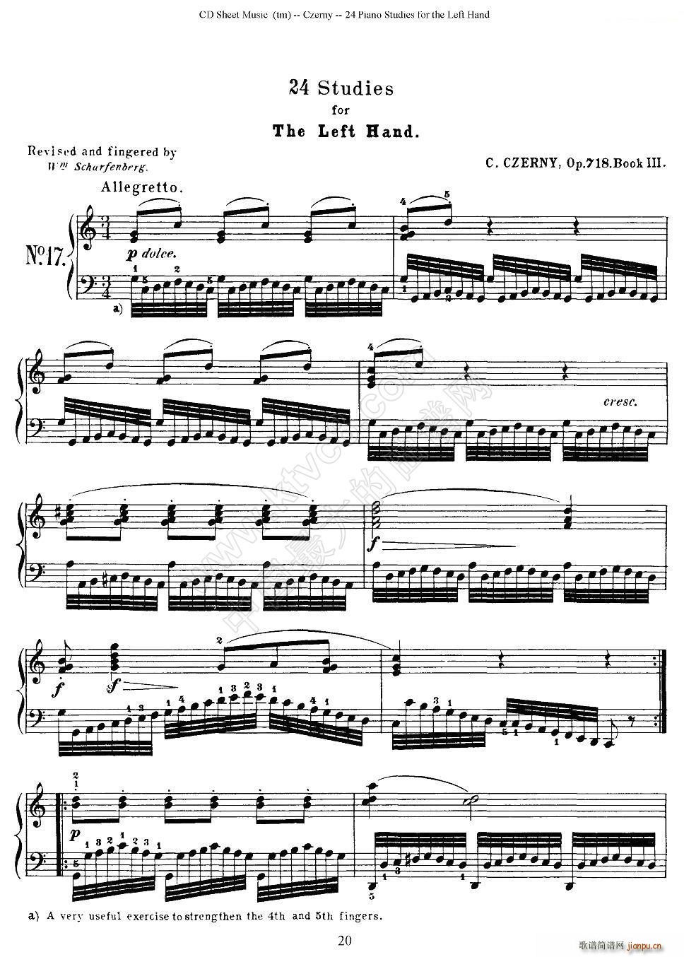 Czerny 24 Piano Studie 17 24  24׸ϰ()1