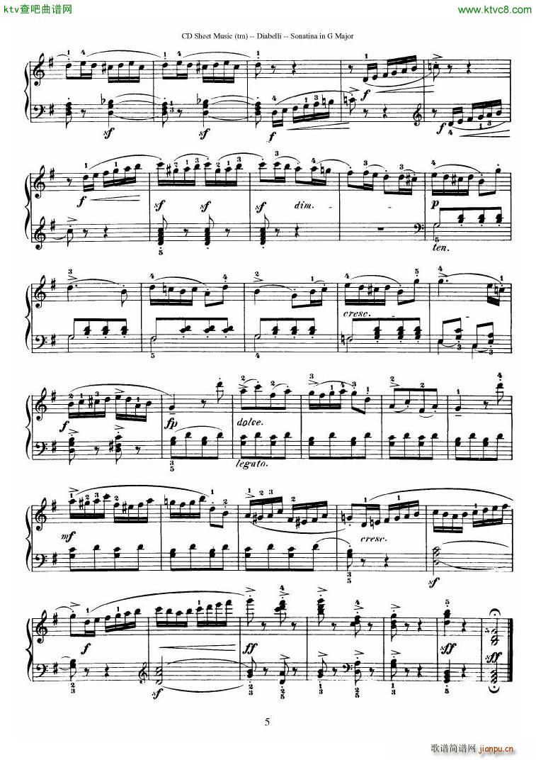 Diabelli Sonatinas Op 151 No 1 4 23P()5