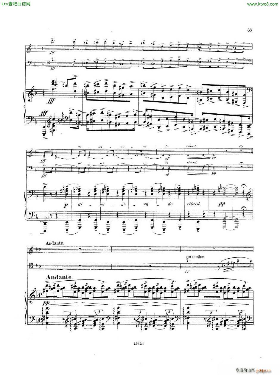 Arensky op 32 Piano Trio No 1 in D minor 1894 ()15