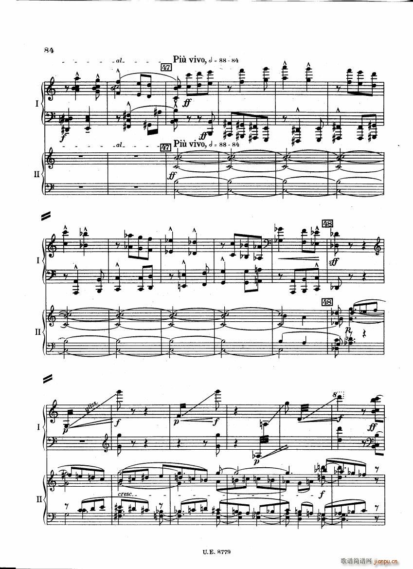 Bartok SZ 83 Piano Concerto 1 2p reduct ()41