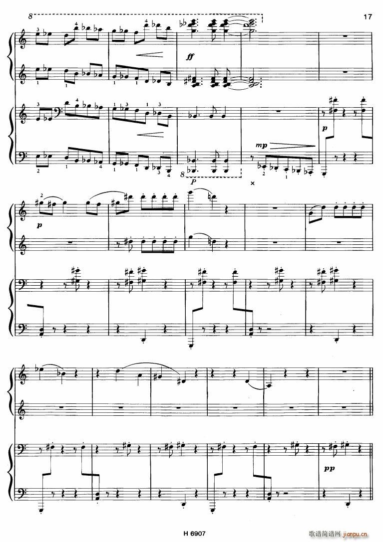 Barton Sonatina for 4 hands()17