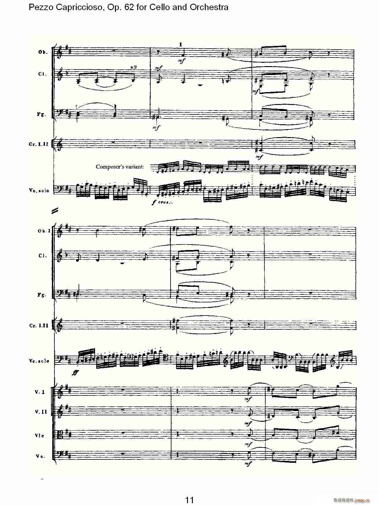 Pezzo Capriccioso, Op.62()11