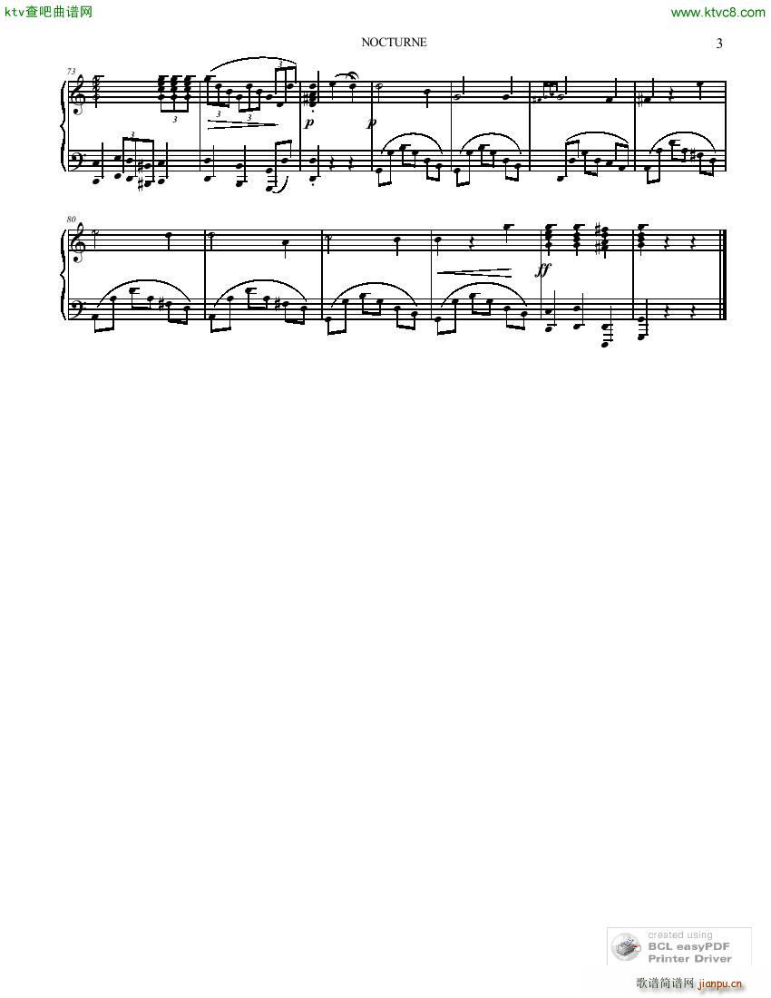 Canzano Nico Nocturne No 5 in A minor()5