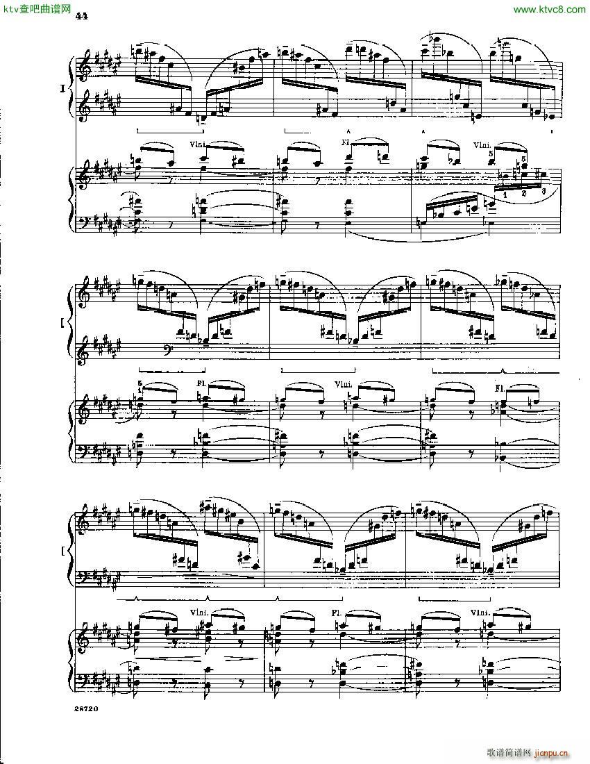 Franck Les Djinns 2 Piano Reduction()42