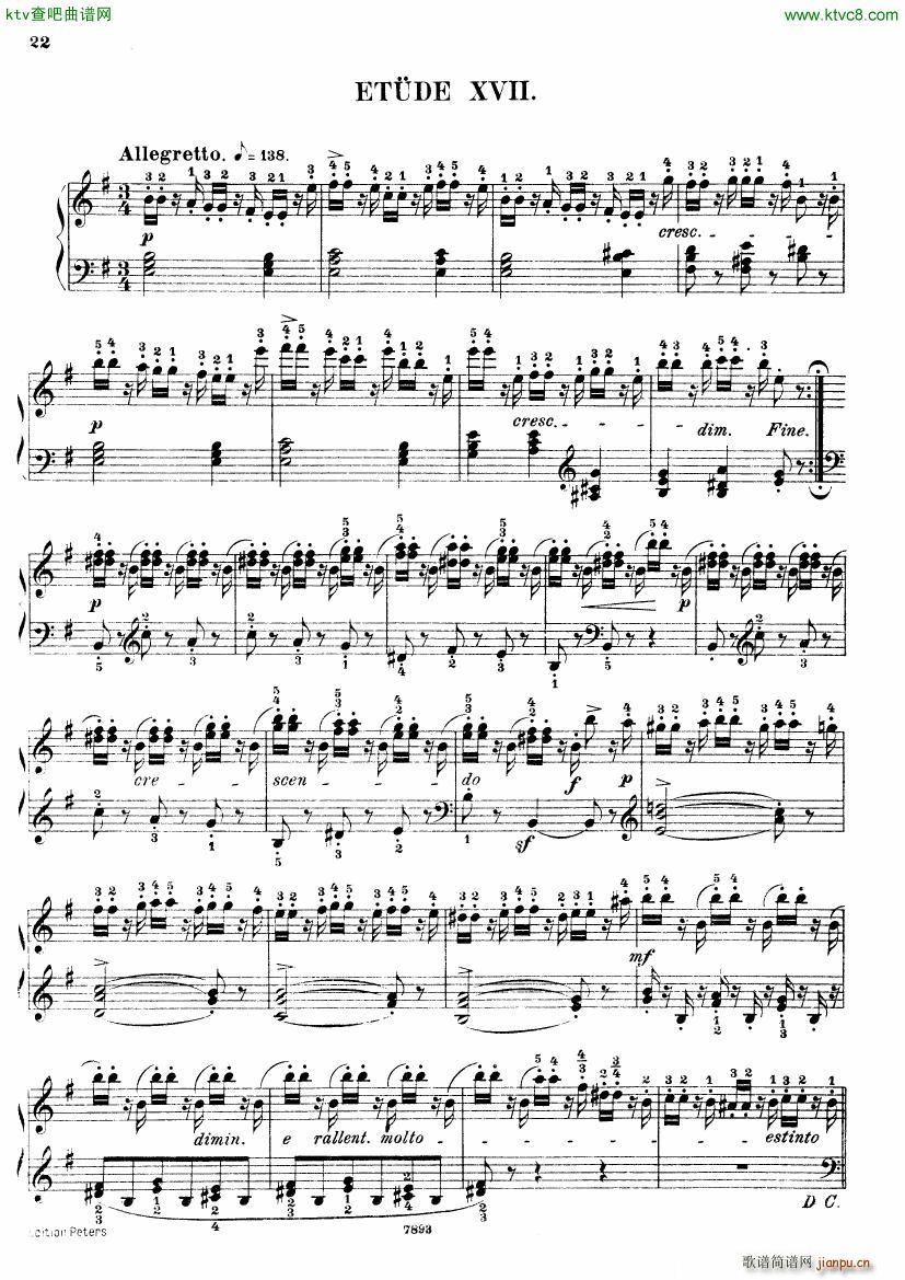 Henri Bertini 1798 1876 25 Easy Etudes Op 100()23