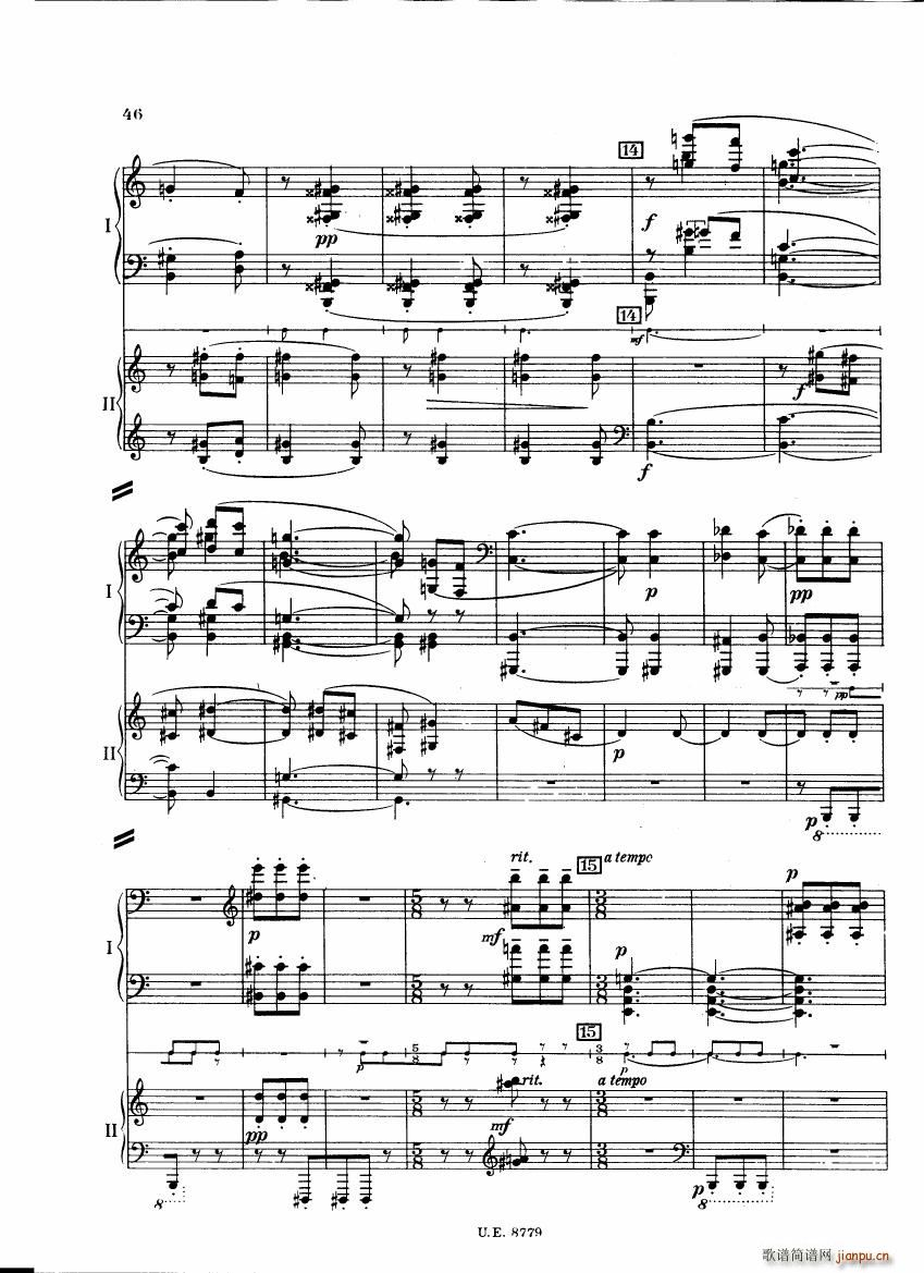Bartok SZ 83 Piano Concerto 1 2p reduct ()3